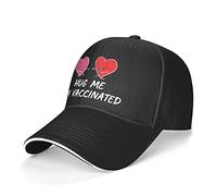 Hug Me I'm Vaccinated Men Women Flat Brim Baseball Caps Adjustable Trucker Hats Classic Baseball Cap for Outdoor Running Golf