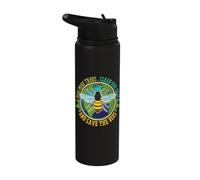 Hug More Trees Clean Seas Save Bees Nature Lover Earth Day Stainless Steel Insulated Water Bottle