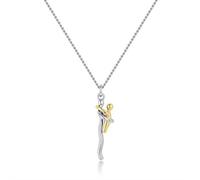 Hug Pendant Necklace Silver Gold Mother & Baby/Couple Hugging Eternal Necklace for Women, Adjustable Chain, Hugs Jewellery Gifts for Mother’s Day & Daily Wear, Him And Her Anniversary Birthday