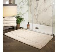 HUG RUG Bamboo Bath Mat, Soft and Absorbent, Plush, Quick-Dry, Non-Slip,Cream 50X80cm
