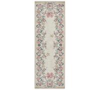 Hug Rug Eco-Washable Botanical Border Runner Rug - 75 x 220cm