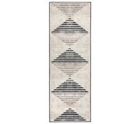 Hug Rug Eco-Washable Chevron Charcoal Runner Rug - 75 x 220cm
