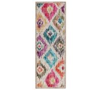 Hug Rug Eco-Washable Painted Runner Rug - Ikat 75 x 220cm