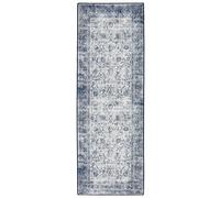 Hug Rug Eco-Washable Vintage Imperial Runner Grey Rug - 75 x 220cm
