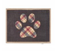 HUG RUG Tartan Paw Door Mat, 50x75cm