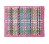 HUG RUG Tartan Pink Green Door Mat, 65x85cm