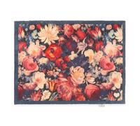 HUG RUG Washable Dirt Trapper Door Mat Kitchen Hallway Doorway, Made in the UK Dark Florals