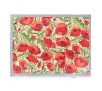 HUG RUG Washable Dirt Trapper Door Mat Kitchen Hallway Doorway, Made in the UK Hug Rug Poppies Galore