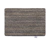 HUG RUG Washable Dirt Trapper Door Mat Kitchen Hallway Doorway, Made in the UK, Plains Candy Slate 50X75