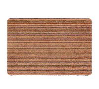 HUG RUG Washable Dirt Trapper Door Mat Kitchen Hallway Doorway, Made in the UK, Plains Candy Spring Stripe 50x75cm