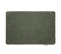 HUG RUG Washable Dirt Trapper Door Mat Kitchen Hallway Doorway, Made in the UK, Plains Sage Green 50X75