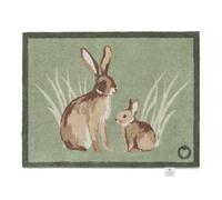 HUG RUG Washable Dirt Trapper Door Mat Kitchen Hallway Doorway, Made in the UK, Rabbit 1 65X85