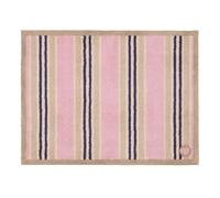 HUG RUG Washable Dirt Trapper Door Mat Kitchen Hallway Doorway, Made in the UK, Timeless Stripe Blush 65x85cm