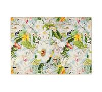 HUG RUG Washable Eco-friendly Non-slip Rug for Bedroom, Living Room, Hallway, Kitchen, Entryway Eco-Washable Butterfly Blooms 120x185