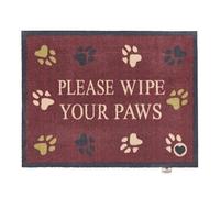 Hug Rug Wipe Your Paws Burgundy Mat
