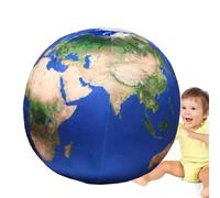 Hug Sphere - Blue Planet Soft Toy Pillow, Educational Earth Plush Cushion | Astronomy Inspired Decor For Home Or Classroom, Kids Galaxy Companion For Nap Or Display, Round Stuffed Doll