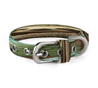 Hug Tree Sloth Dog Collar Adjustable Pet Collar Stainless Steel D-Ring Collar Oxford Cloth Cat Collar Strap with Metal Buckle for Small Medium Dog