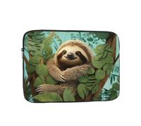 Hug Tree Sloth Laptop Sleeve for Women Men, 13 Inch Waterproof Laptop Bag Lightweight Notebook Computer Cover Bag