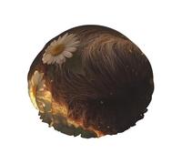 Hug Tree Sloth Waterproof Reusable Shower Cap For Women - Elastic Hair Cover For Bath, Spa, Travel & Daily Use