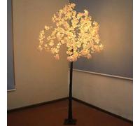 HUGDSB Artificial Lighted Tree, Cherry Blossom Tree, Large (6ft), Pink, 500LED Lights, 8 Modes, Wedding Party Christmas Decor