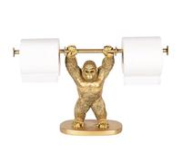 Huge 40cm Toilet Roll Holder Double King Kong Ape Monkey Style Lifting Weights