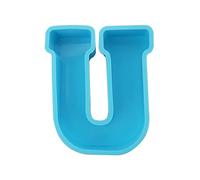 Huge Alphabet 6" Resin Mold-A-Z Large Uppercase Letter Silicone Large Letter Resin Molds-Alphabet Lamp Mold-Letter lamp Mold (U)