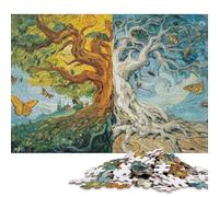 Huge Ancient Tree Wooden Jigsaw Puzzles for Adults Fun 1000 Piece Education Game Toy Intellectual Game Home Decoration Stress Relief Relaxation And Intelligence 1000pcs (75x50cm)