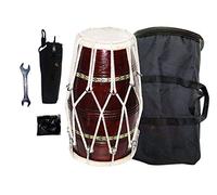 Huge Basket 1109 - Rope Fitting Wooden Dholak (Brown) with Full Kit