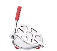Huge Basket AM159 - Heavy Quality Stainless Steel 7.5 inch Dia.Puri Maker Press Machine with Handle, Manual Stainless Steel Roti Press, Papad/Khakhra/Chapati Maker