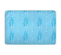 Huge Birches Turquoise Extra Large Resuable Baby Bed Pad Water Resistant Baby Pee Pads Portable Travel Mattress for Baby Toddler Children 52" L x 34" W