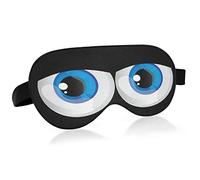 Huge Bulging Eyes Sleep Mask for Women Men Smooth Comfortable Light Blocking Eye Mask Night Blindfold with Adjustable Strap for Travel Sleeping Shift Work