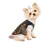 Huge Christmas Tree in The House Small Dog Shirt,Soft Breathable Dog Shirt for Dogs Cats Boy Girl Pet Tshirt,Suitable for Small Pets