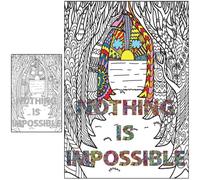 Huge Coloring Poster for Adults and Kids - Large Coloring Posters for Classroom Office Team Work - Giant Adult Poster to Color Big Sheet - Jumbo Wall Size Page for Nurses