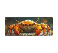 Huge Crab Mouse Pad In Big Extended Non-Slip Rubber Base Mousepad With Stitched Edges Gaming Pc Desktop Large Mouse Pad 11.8x31.5