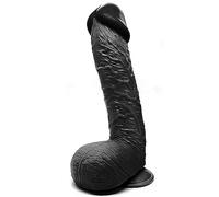 Huge Dildo 11 inch Thick Dildos Big Realistic Suction Cup Dong for Women, Monster Fantasy Giant Real Diildos, Fat Lifelike Girth Dildoss for Men, Large Sex Toy - Waterproof - Black