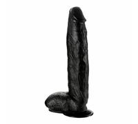 Huge Dildo 12 inch Thick Dildo Big Realistic Suction Cup Dildos for Women, Monster Fantasy Giant Real Dildoss, Fat Lifelike Girth Dong for Men, Large Sex Toy - Waterproof - Black