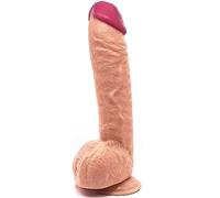 Huge Dildo Realistic Small Glans, 12.5'' Thick Dildos with Suction Cup, Monster Big Dildo Penis Soft Material Skin Layer Density for Anal G-spot Adult Toy, Lifelike Large Adult Sex Toy for Vaginal