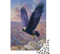 Huge Eagle Takes Off from The Rocky Cliff Rätsel Für Erwachsene || Familienspaß-Puzzles 70x50cm/1000pcs Erwachsene