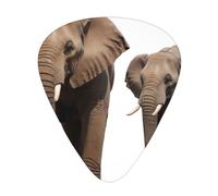 Huge elephant Printed pick set - 12 pieces, thin, medium and thick guitar picks, suitable for guitar, bass, electric guitar and ukulele