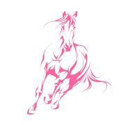 Huge Horse Animal Wall Sticker Vinyl Wall Decal Abstract Galloping Horse House Pet Animal Wall Decor Running Horse Poster Large - 57x69cm
