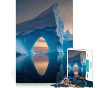 Huge Ice Berg on Ocean Jigsaw for Teenagers1000 Pieces Cognitive Boost Nice Thick Family Bond Santa Surprise (50x75cm)