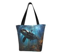 Huge killer whales Fashionable shoulder handbag, women's crossbody shoulder bag, suitable for weekend travel shopping shoulder bag
