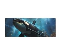 Huge Killer Whales Mouse Pad 12x31.5 in Long Computer Mouse Mat Mousepad with Non-Slip Base for Gaming and Office