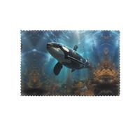 Huge Killer Whales Placemats 6-Piece Set - 12"x18" Hotel Banquet Table Mats, Suitable for Restaurant, Home, Party Decoration