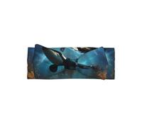 Huge killer whales Print Baby Bows Headband, Skin-Friendly Hair Accessories Delicate Hairband for Newborns Infants Toddlers