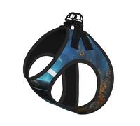 Huge Killer Whales Print Soft Pet Harness and Leash Set, Adjustable Mesh Puppy Vest Harness for Small Medium Large Dogs and Cats