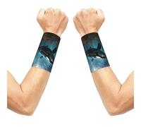 Huge killer whales Wrist sleeve.Elastic Athletic Sleeve Pair,