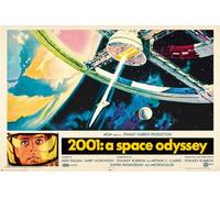 HUGE LAMINATED/ENCAPSULATED 2001 A Space Odyssey Stanley Kubrick Movie POSTER measures 36 x 24 inches (91.5 x 61cm)