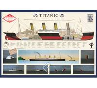 HUGE LAMINATED/ENCAPSULATED The Titanic Drawings POSTER measures approx. 38x26 inches (100x70cm)
