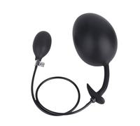 Huge Magnetic Inflatable Anal Butt Plug Wearable Inflatable Dildo Silicone Prostate Toy with Rolling Steel Ball, Expanding Anal Trainer Stretcher with T-Base Base Adult Toys for Men Women